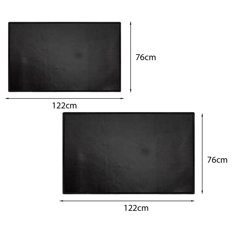 Grand tapis de barbecue multi-couches ignifuge, imperméable, résistant aux hautes températures pour une utilisation à l'intérieur et à l'intérieur
