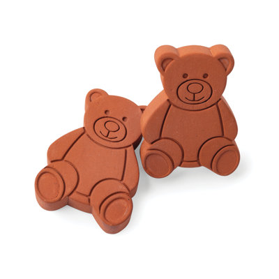 Terracotta Bear Set for Sugar Jars