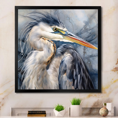 Heron Waterbird II - Heron Framed Prints