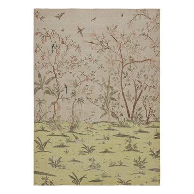 Distressed Homage Hand Knotted Wool Area Rug