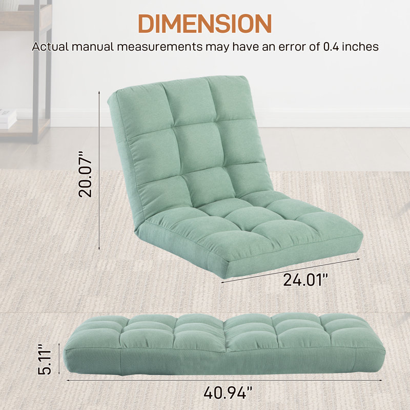 Trule Floor Game Chair, Green