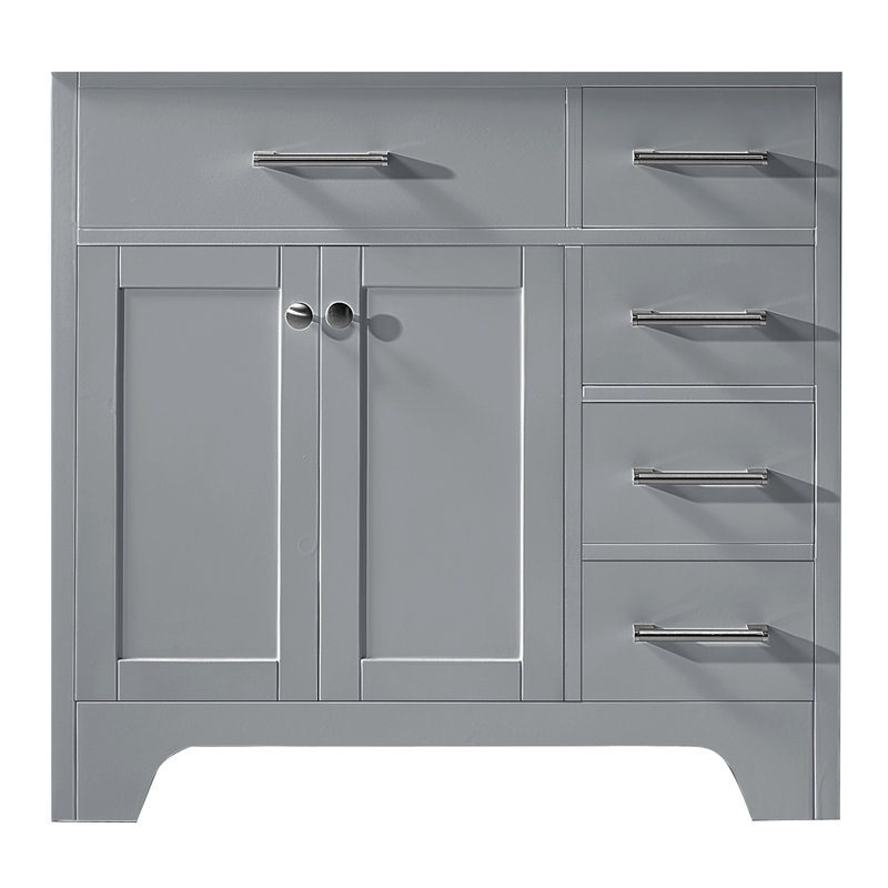 Base de meuble-lavabo simple 36 po Cassel seulement, Gris taupe