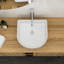 Lavabo de salle de bain en céramique blanche 15,69 "X 13,69"
