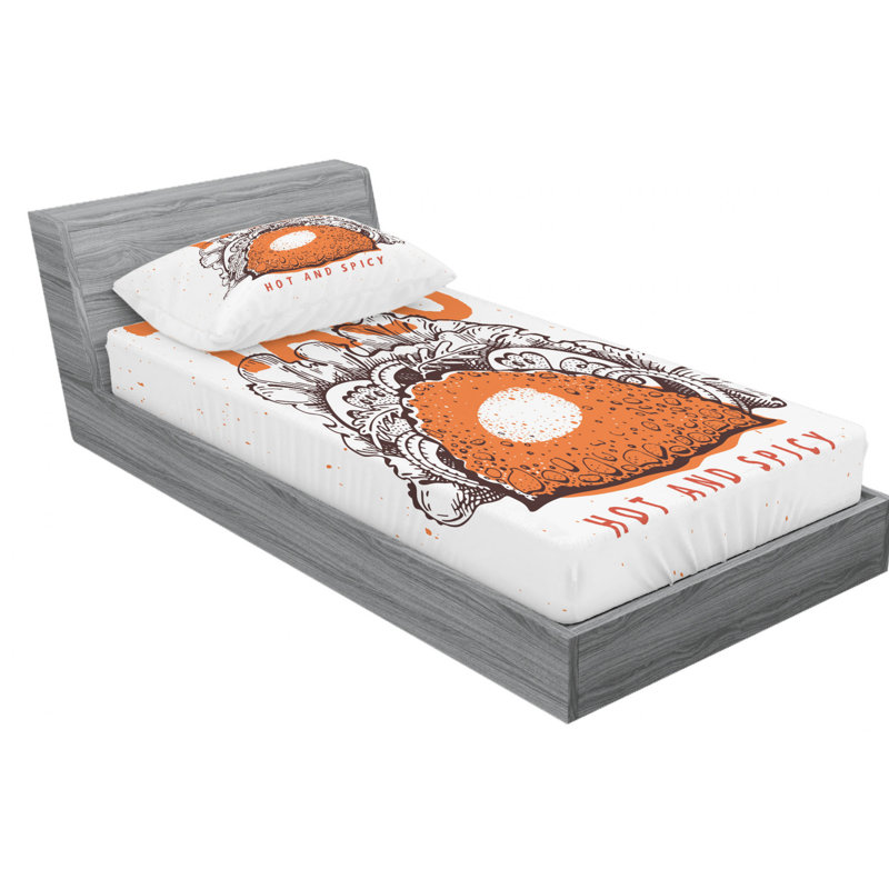 Microfiber Sheet Set, Twin Sheet Set with Fitted Sheet