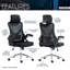 Chaise de bureau ergonomique avec appui-tête et soutien lombaire Techni Mobile