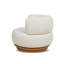 Carmer Upholstered Swivel Armchair
