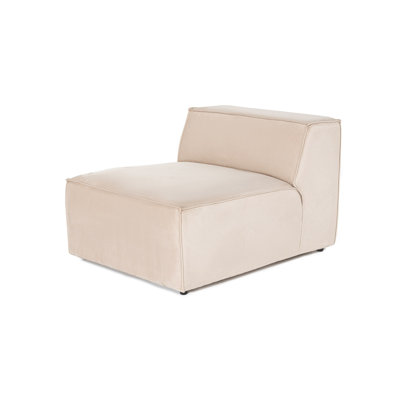 Elegant 1-Seat Sofa, Cream Color, 32 DNS Foam for Comfort, 32.7 x 42.5 x 25.6 inches | 100% Hornbeam Frame, 100% Linen Fabric, Plastic Legs | Perfect for Modern Living Room & Cozy Spaces