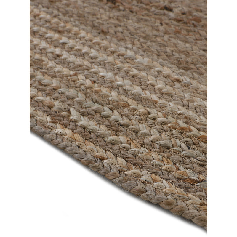 Nele Jute Rug, Taupe, Oval 80 x 150 cm