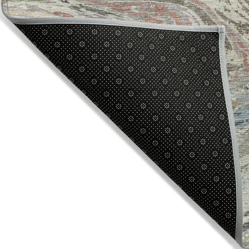 Malika Beige Washable Indoor-Outdoor Rug - , 8' x 10'