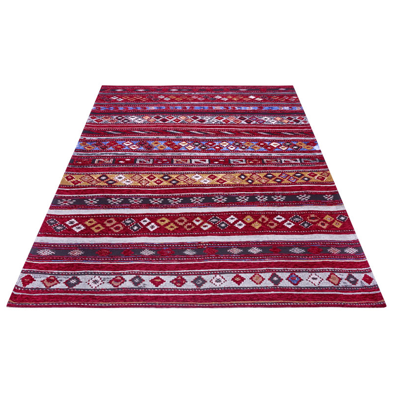 Gobelin Dark Red Rug, Rectangular 60 x 90cm