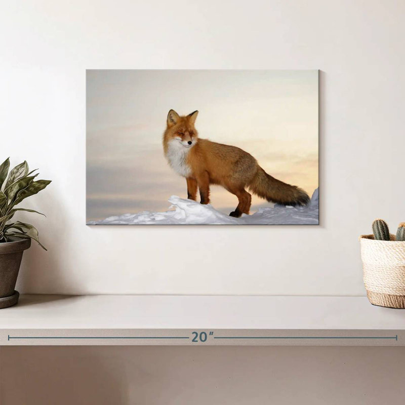 Renard majestueux Brampt, H 8 po x l 12 po
