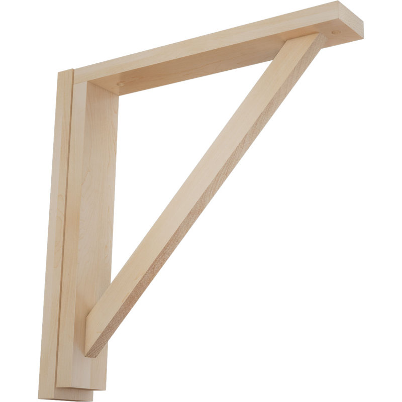 Support de tablette Traditional, Érable, H 14,25 po x l 2,5 po x P 14,75 po