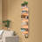  Sorbus LED Light Display Shelf - Vertical 5 Tier Wall Shelf Unit with 2 Hooks, Column Utility Shelving, White-110139207