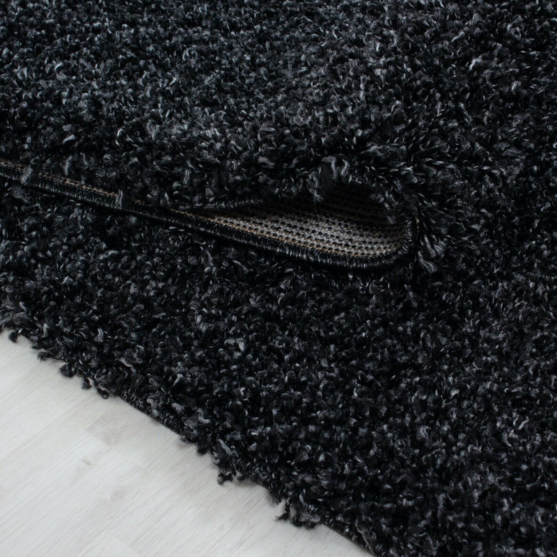 Adavia Shaggy Rug, Anthracite, Rectangle 160 x 230 cm