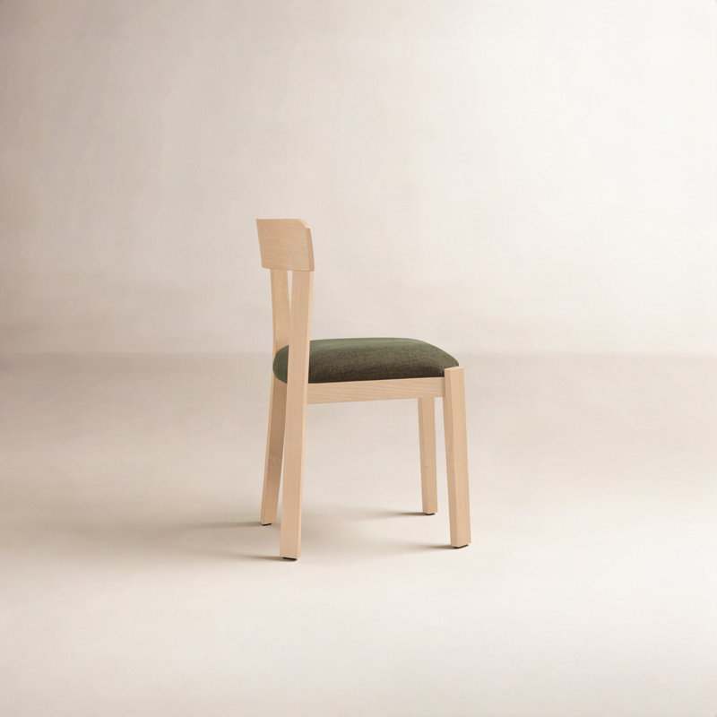 Oli Dining Chair Dark Green-Set of Two, Green