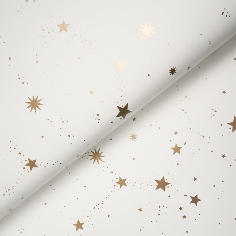 Schumacher x Marie-Chantal Scattered Stars Wallpaper, Ivory
