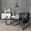 Fauteuil en similicuir de 22,8 po de large Pagnano-24769058