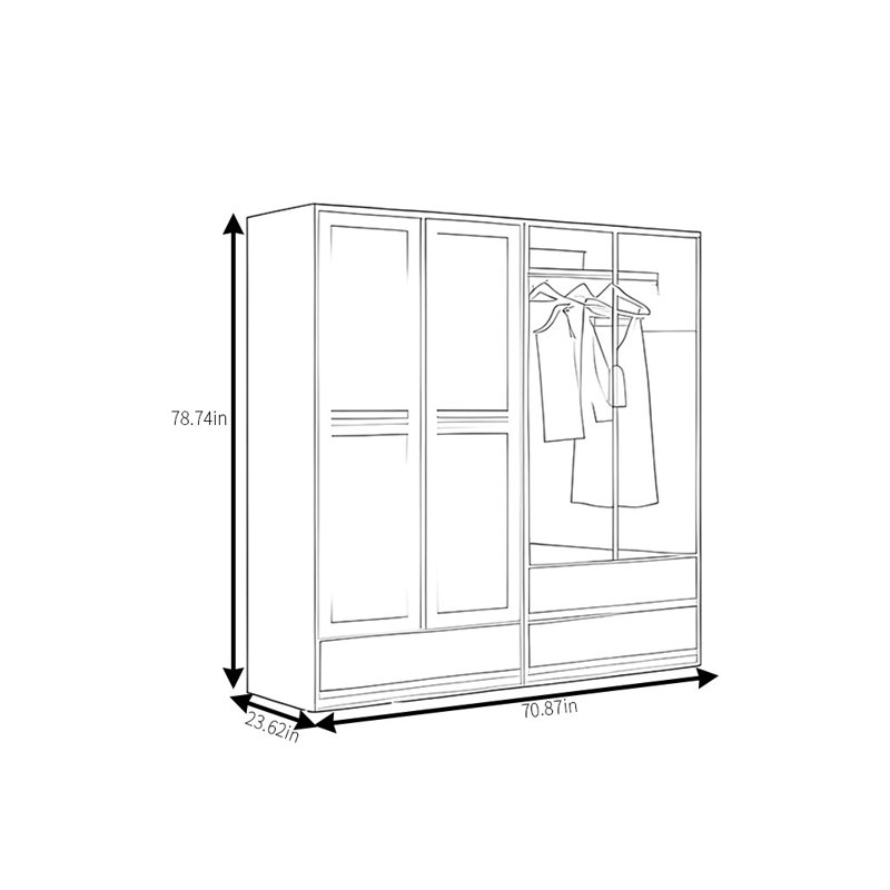 Simple Classic And Modern Wardrobe