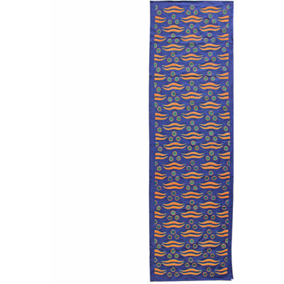 Tapis unique bleu / orange / vert 1 pi 8 po x 5 pi 5 po New Suzani