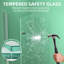 Paroi de douche pliante à porte pivotante l 51 po x H 59 po avec verre trempé-91418612
