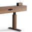 Bureau debout à hauteur réglable, 62,99 po, structure en placage de bois, plateau de table résistant aux égratignures, station de travail rectangulaire Mid-Century