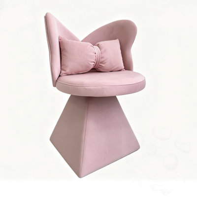 Swivel Accent Chair With Butterfly Back