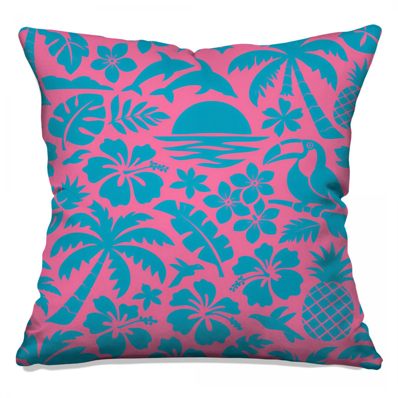 Coussins décoratifs Tropical Hawaiian, 18 x 18 inches