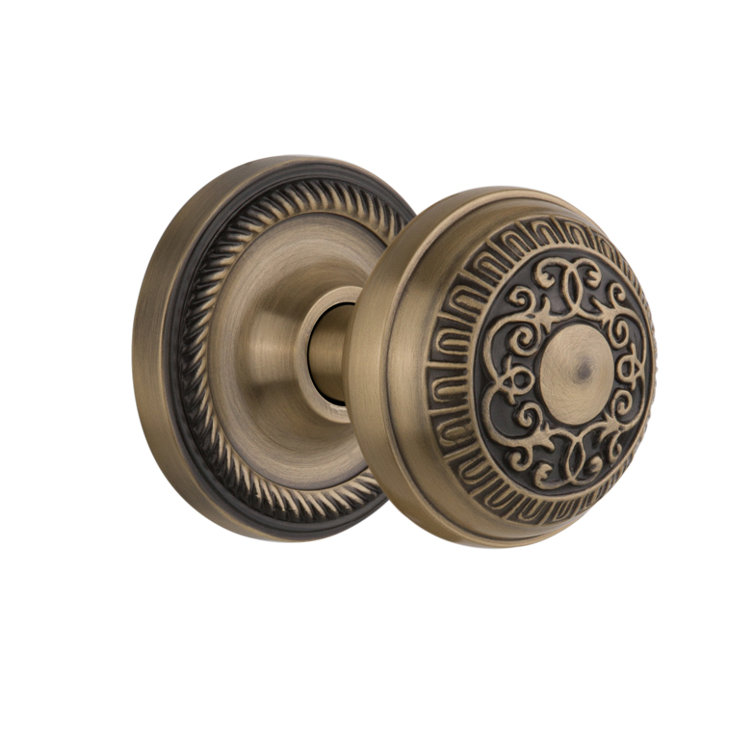 Rope Rosette with Egg & Dart Door Knob