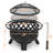 Glendoris Round Steel Wood Burning Smokeless Fire Pit