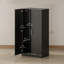 Armoire-penderie moderne à 2 portes, noir-1629896040