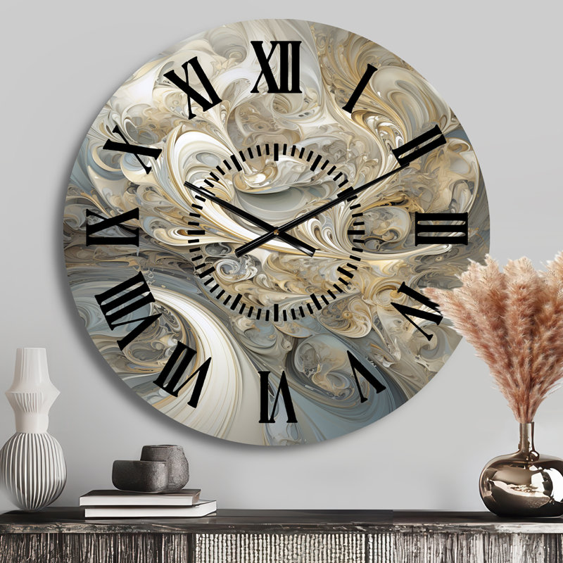Horloge murale Fractal Whirl, Médium