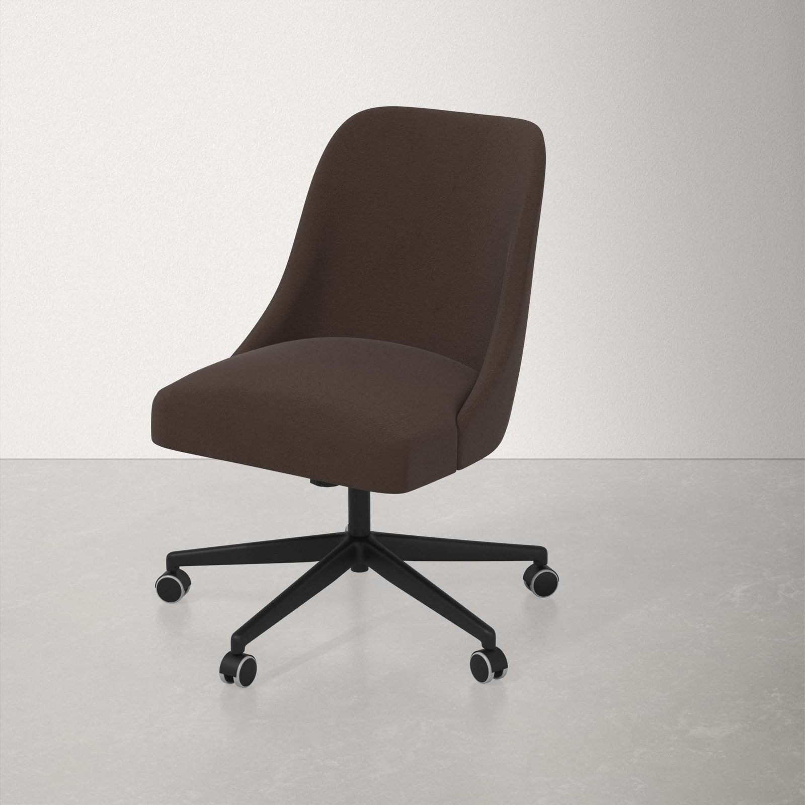 Acosta Office Chair, Classic Chocolate Velvet