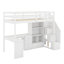 Lit mezzanine simple avec bureau et tiroirs-1006446836