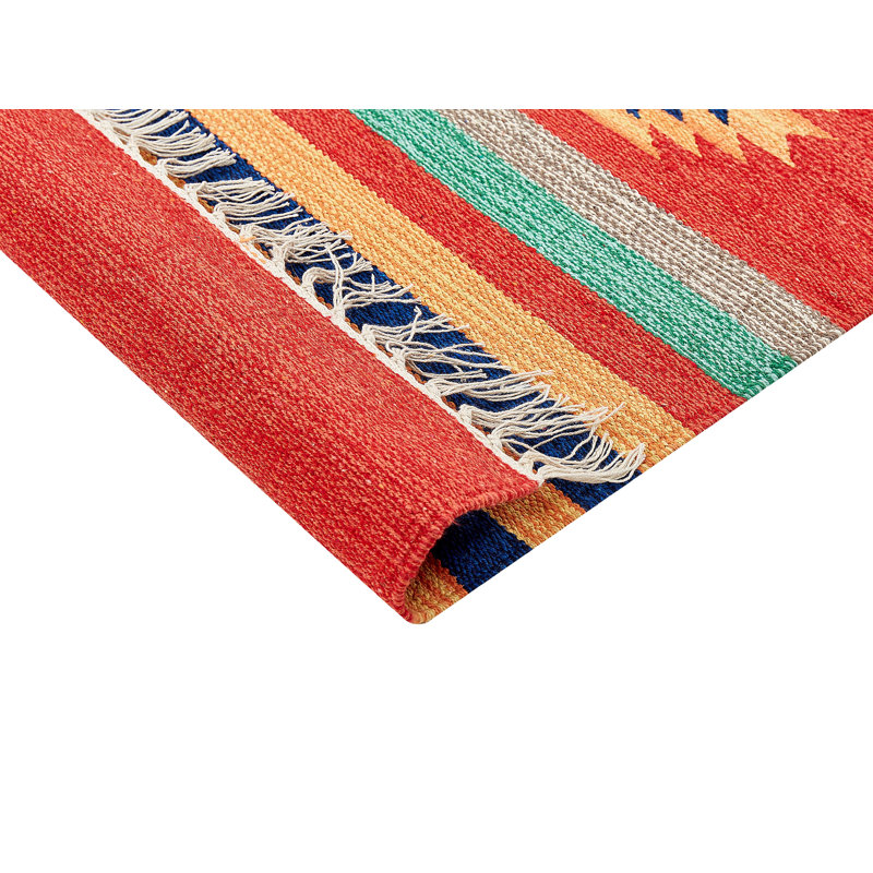 Cyprian Southwestern Cotton Hand Woven Area Rug, Rectangle 200 x 300cm