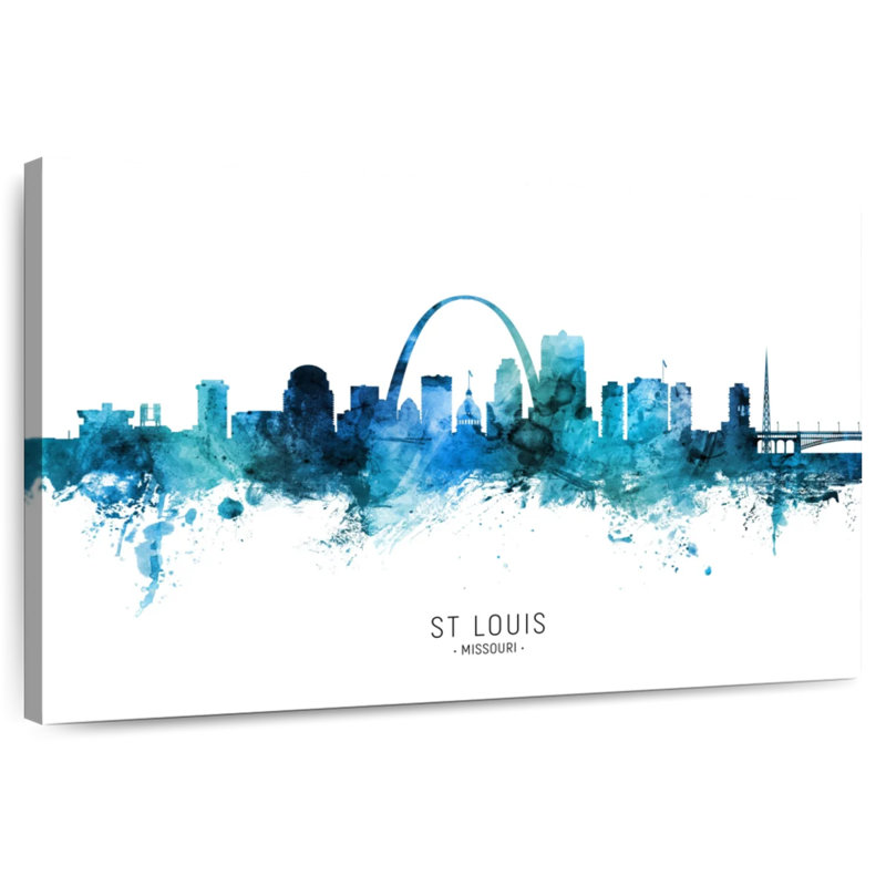 Nicci St. Louis Missouri Skyline VII, 26" H x 39" W