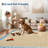 Floral Bordered Machine Washable Rug with Non-Slip Backing Non-Shedding Foldable Soft Low Pile Indoor Carpet-1191466458