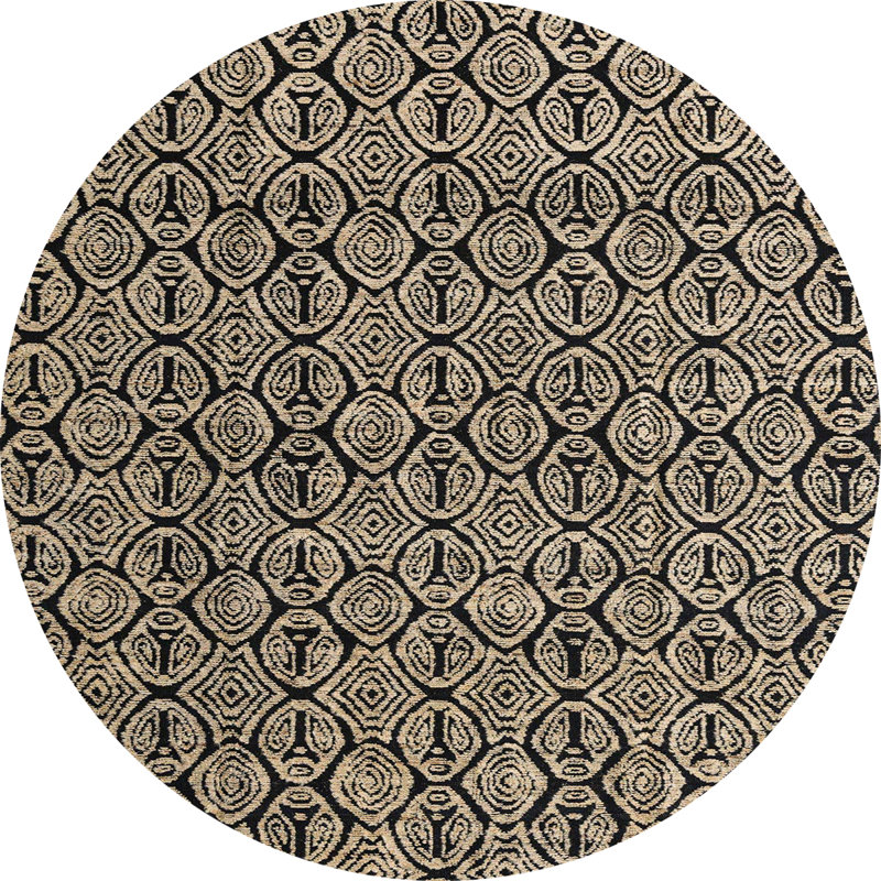 Abstract Indoor Rug, Round 3'