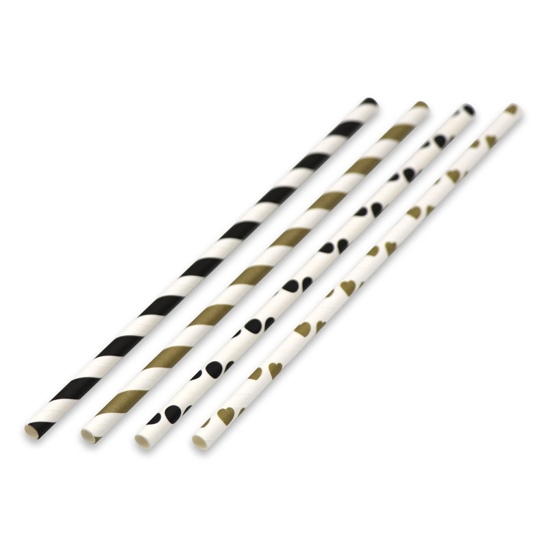 Pailles jetables en papier Holiday Pack