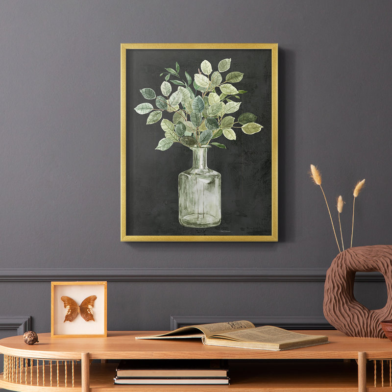 Artisanal Bouquet II, reproduction encadrée - bois massif, H 20 po x l 16 po