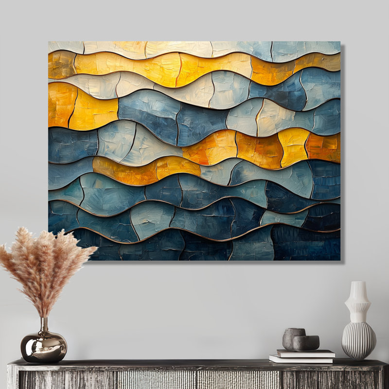 Withrow - Abstract Canvas Art Print, H 34 po x l 44 po, Toile tendue, Ne s’applique pas