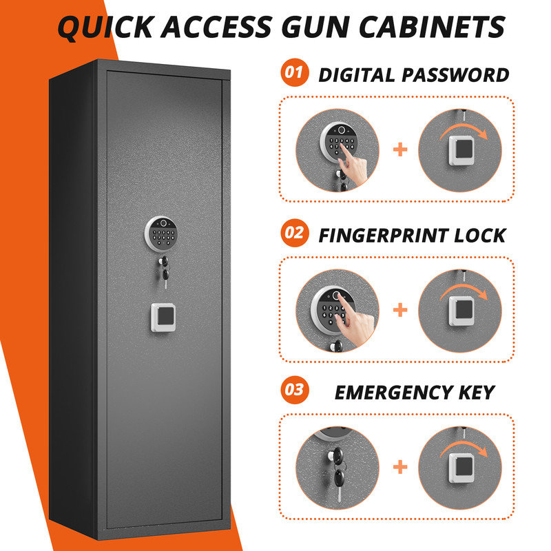 Gun Safe Lock, 5 Gun