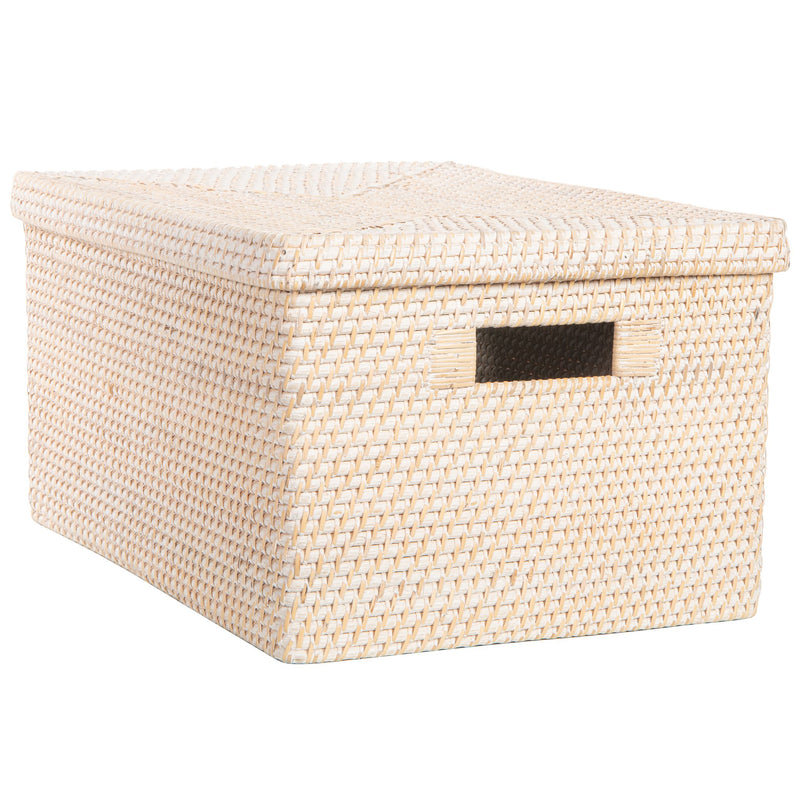 Panier en osier, Blanc