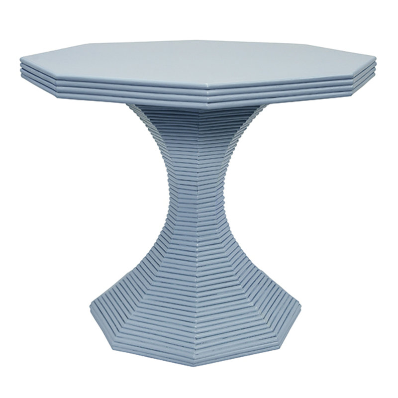 Table de présentation octogonale en roseau