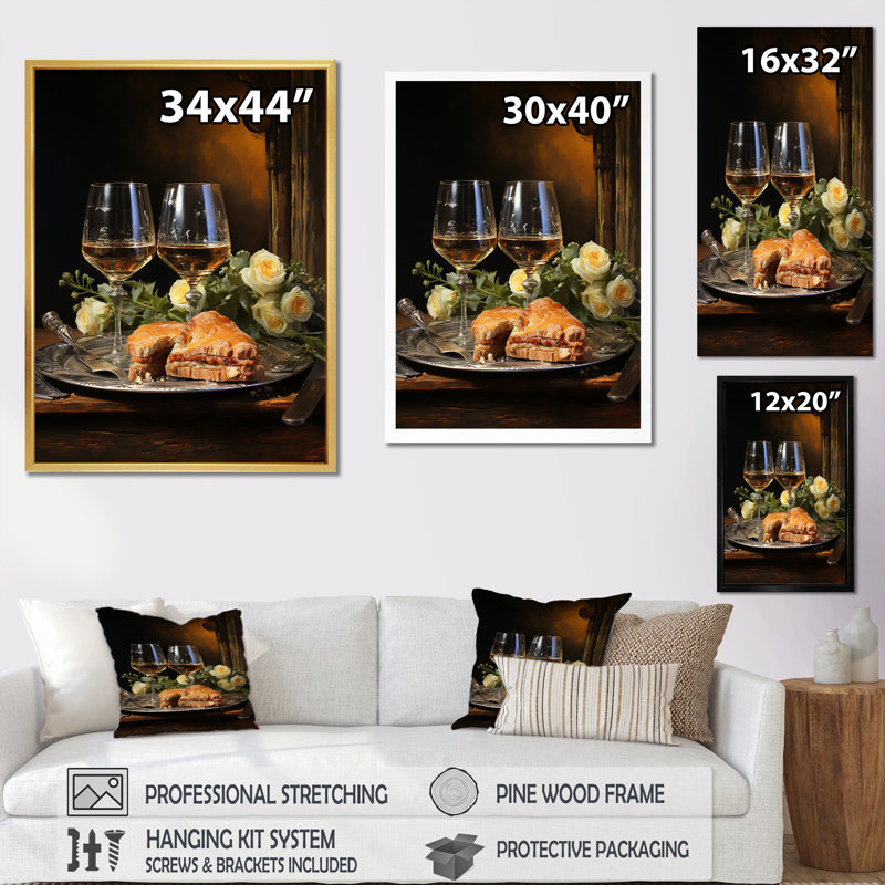 " Aged Elegance ", 20" H x 12" W x 1" D, Black Single Picture Framed