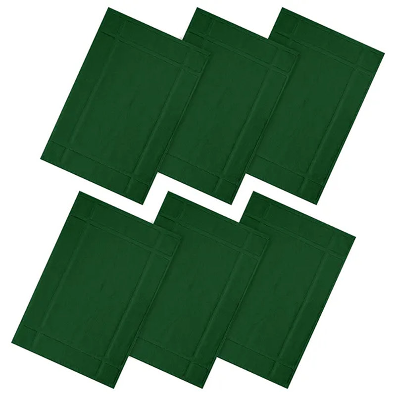 Tapis de bain 100% coton 1350 g / m² pour plancher de salle de bain, Vert, L 34 po x L 20 po