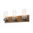 Kinman 3-light Brown Farmhouse Vanity Light Bar