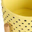 Pot de fleurs en céramique sur pied - pot de jardin intérieur / extérieur moderne avec base en bois surélevée, pot de fleurs décoratif pour la maison et le patio-2126174440-2126174447