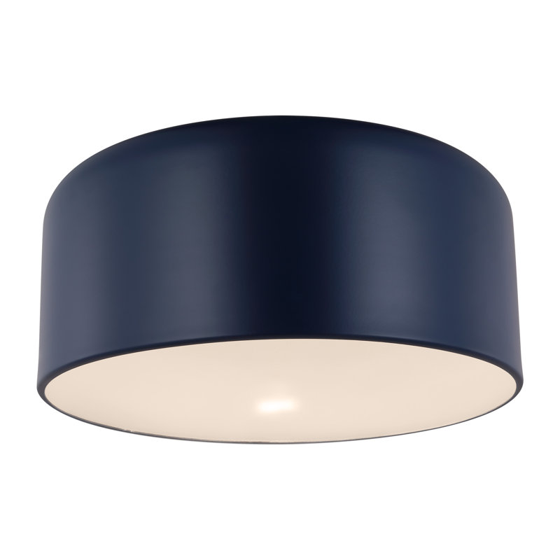 Flush Mount, Navy, 7.75" H x 15.75" W x 15.75" D