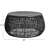 Serena Hand-Woven Seagrass and Pine Wood Round Coffee Table, Black-853954952