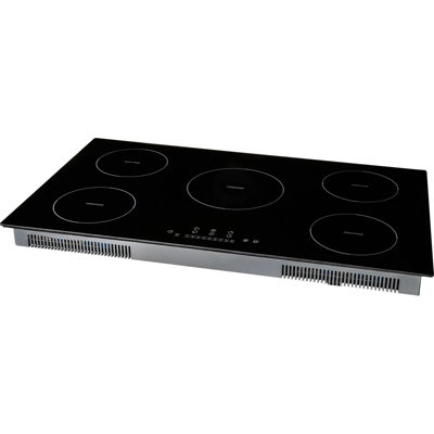 EvoNet 40" Black 5 Burner Cooktop